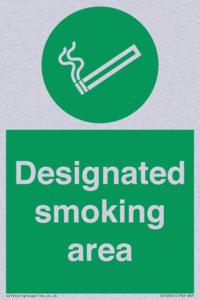 Designated smoking area